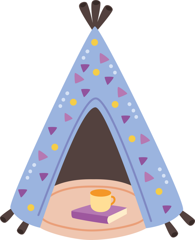 girl teepee design